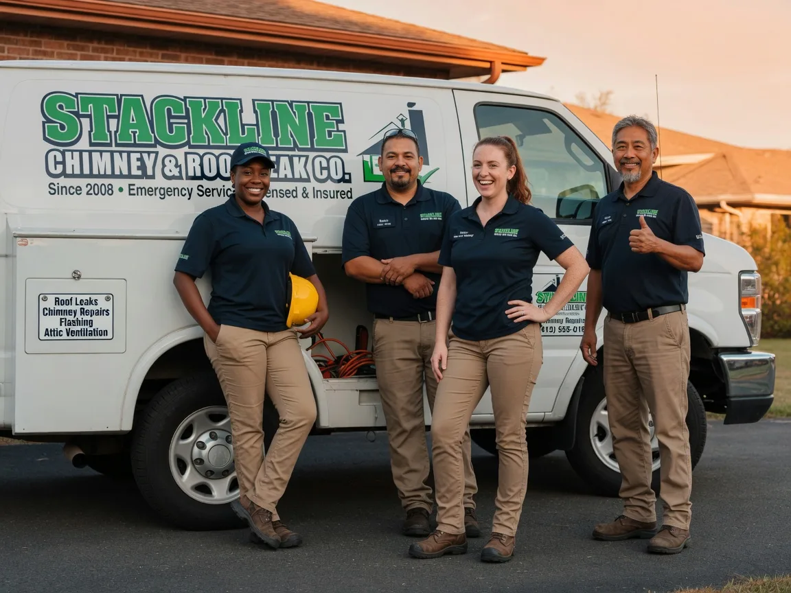 Chimney flashing repair company in Monroe, OK